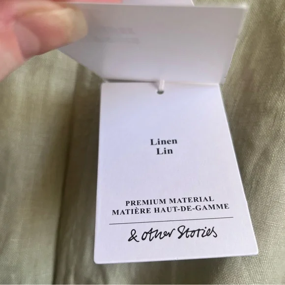 NWT & Other Stories Oversized Belted Linen Jumpsuit - Picture 5 of 5